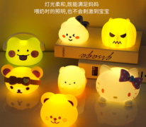 新品云朵硅胶拍拍小夜灯USB卧室床头儿童睡眠伴睡礼品氛围小夜